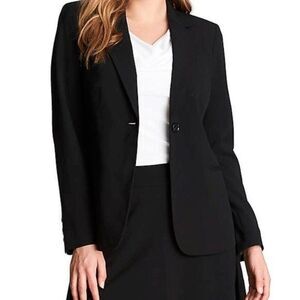 Chaus Black Essential Blazer Jacket Size 6